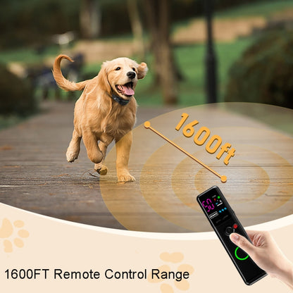 Color Screen Remote Control Pet Electric Shock Circular Dog Trainer(Black) - Training Aids by buy2fix | Online Shopping UK | buy2fix