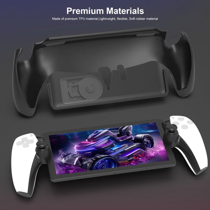 For PlayStation Portal Handle JYS TPU Protective Case With Stand(Black) - Cases by JYS | Online Shopping UK | buy2fix