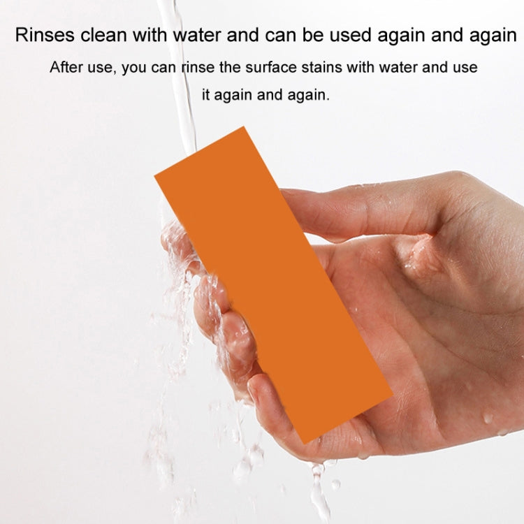 Stainless Steel Cleaning Eraser Household Kitchen Descale Water Rust Removal Stain Removal Cleaning Eraser(Orange) - Cleaning Tools by buy2fix | Online Shopping UK | buy2fix