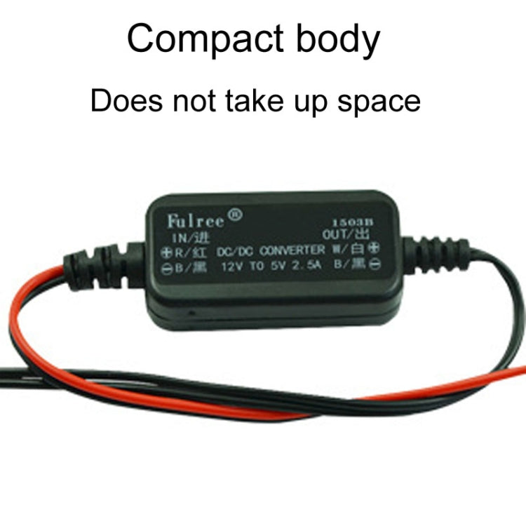 Fulree 12V To 7.5V 2.5A Vehicle Power Supply DC Ultra Thin Step-Down Power Converter - Car Modification by Fulree | Online Shopping UK | buy2fix