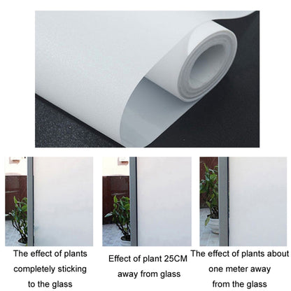 Electrostatic Frosted Anti-Peep Glass Thermal Insulation Window Film, Length: 30cm Wide/Meter(Glue-free Pure Matte) - Door & Window Films by buy2fix | Online Shopping UK | buy2fix