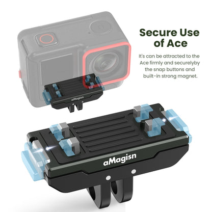 For Insta360 Ace / Ace Pro aMagisn Metal Magnetic Quick Release Sports Camera Accessories - Others by aMagisn | Online Shopping UK | buy2fix