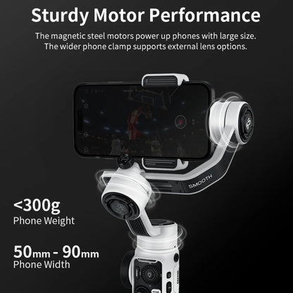 ZHIYUN Smooth 5S 3-Axis Smartphone Handheld Gimbals Stabilizer, Spec: Standard Black - Handheld Gimbals by ZHIYUN | Online Shopping UK | buy2fix