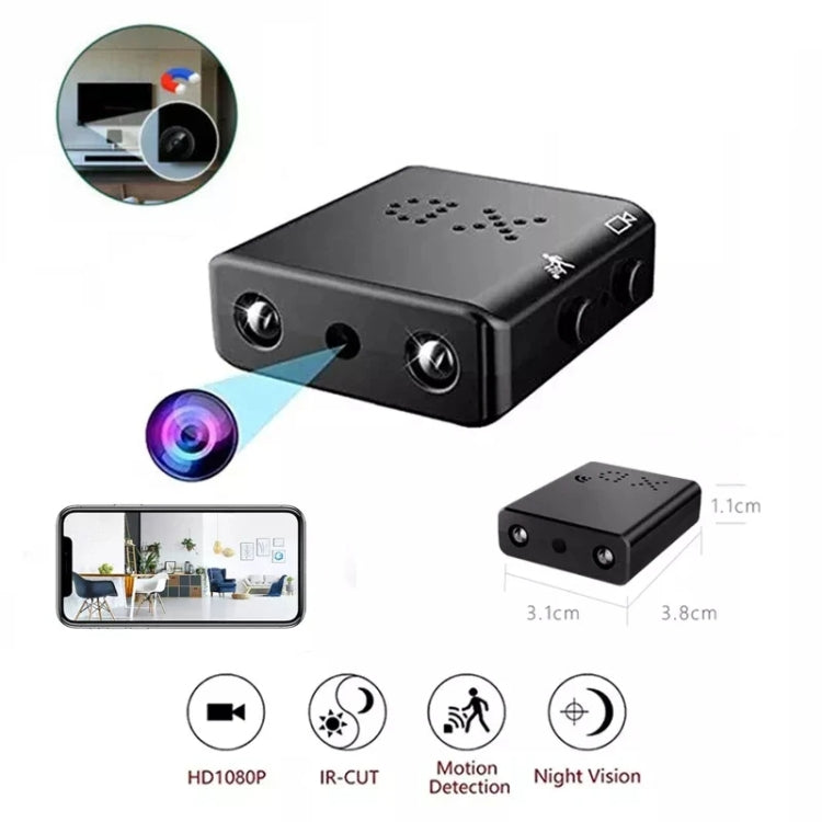 XD Camera 1080p HD Video Smart IR-CUT Infrared Night Vision Sports Camera(Direct Version No Battery) - Mini Camera by buy2fix | Online Shopping UK | buy2fix