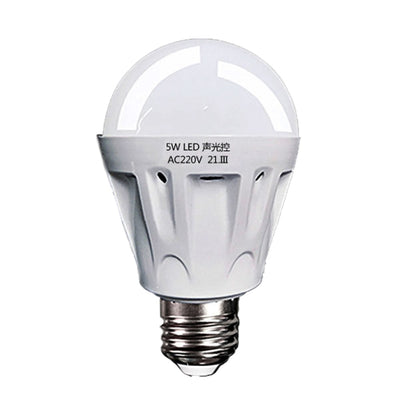 E27 LED Sound/Light Control Bulb Stair Corridor Human Body Sensor Light, Power: 7W(High-quality) - LED Blubs & Tubes by buy2fix | Online Shopping UK | buy2fix