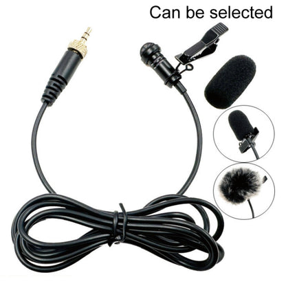 3.5mm Straight Internal Thread Plug Wireless Transmitting Lavalier Microphone, Length: 1.5m(Sponge Cover) - Microphone by buy2fix | Online Shopping UK | buy2fix