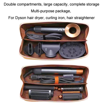 For Dyson Hair Dryer Curling Wand Portable Storage Bag, Color: Black+Gold Zipper - Dyson Accessories by buy2fix | Online Shopping UK | buy2fix