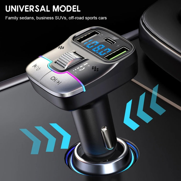 Car Bluetooth MP3 Player Fast Charging Charger(Black) - Car Charger by buy2fix | Online Shopping UK | buy2fix