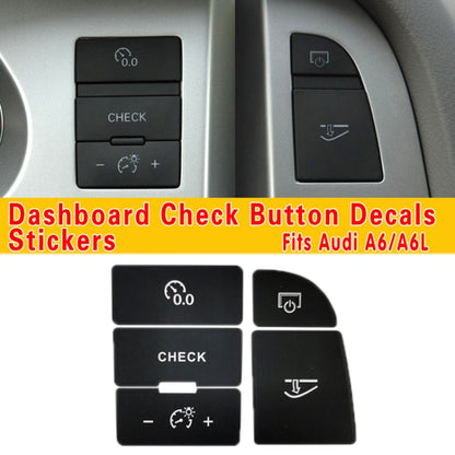 For Audi A6/A6L 2005-2011 Central Control Button Repair Sticker(For Left Driving) - Decorative Sticker by buy2fix | Online Shopping UK | buy2fix