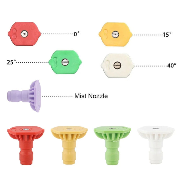 High-pressure Car Washer Nozzle Fan-shaped 1/4 Quick Plug Connector Water Rifle Parts, Specification: Mist Nozzle - Car Washer & Accessories by buy2fix | Online Shopping UK | buy2fix