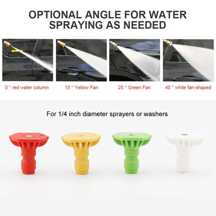 High-pressure Car Washer Nozzle Fan-shaped 1/4 Quick Plug Connector Water Rifle Parts, Specification: 40 Degree (1.4 Nozzle) - Car Washer & Accessories by buy2fix | Online Shopping UK | buy2fix