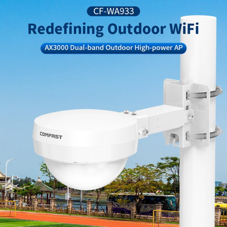 COMFAST WA933 Wi-Fi6  3000Mbps Outdoor Access Point Dual Band Waterproof Wireless Router Support VLAN(UK Plug) - Broadband Amplifiers by COMFAST | Online Shopping UK | buy2fix