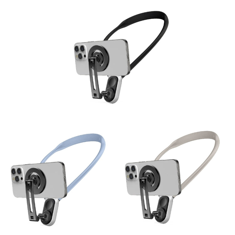 Magnetic Hanging Neck Holder For Mobile Phones/Action Cameras(Star Light Color) -  by buy2fix | Online Shopping UK | buy2fix