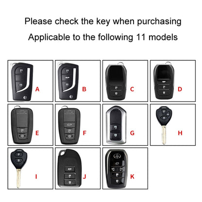 For Toyota Car Key Cover Multifunctional Keychain Anti-lost Number Plate, Style: G - Car Key Cases by buy2fix | Online Shopping UK | buy2fix