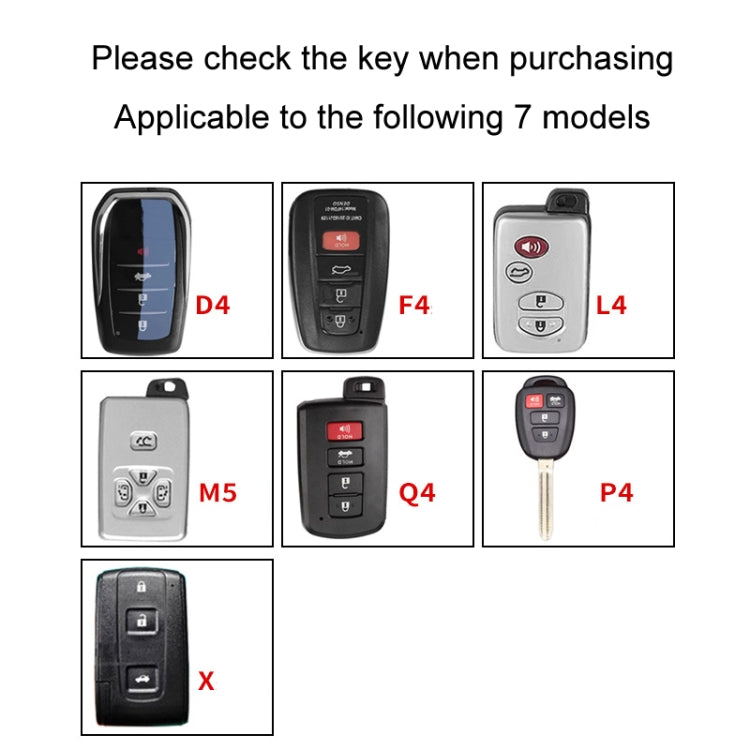 For Toyota Car Key Cover Multifunctional Keychain Anti-lost Number Plate, Style: X - Car Key Cases by buy2fix | Online Shopping UK | buy2fix