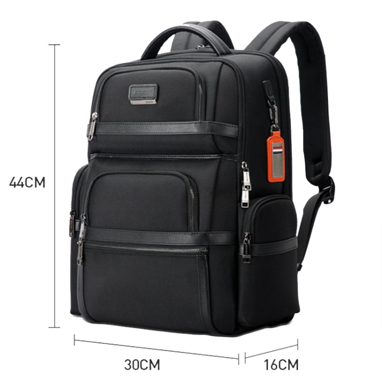 Bopai 61-121601 Large Capacity Waterproof Business Laptop Backpack With USB+Type-C Port(Black) - Backpack by Bopai | Online Shopping UK | buy2fix