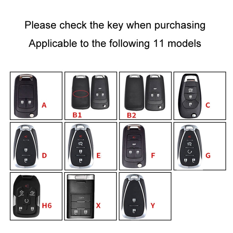 For Chevrolet Car Key Cover Multifunctional Keychain Anti-lost Number Plate, Style: F - Car Key Cases by buy2fix | Online Shopping UK | buy2fix