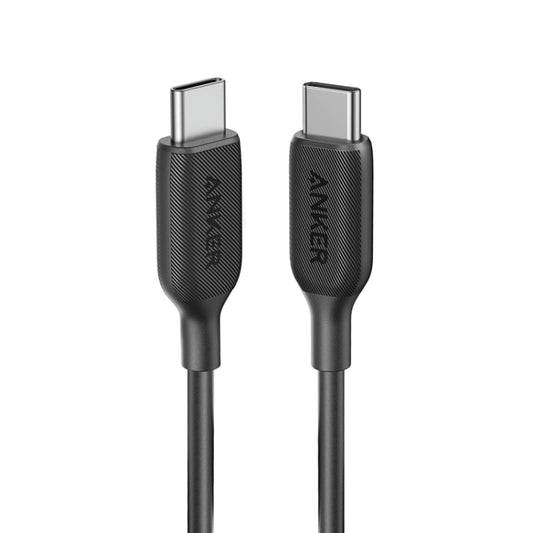ANKER A8852 Powerline III 0.9m Fiber Dual Type-C 60W Fast Charging Data(Black) - USB-C & Type-C Cable by ANKER | Online Shopping UK | buy2fix