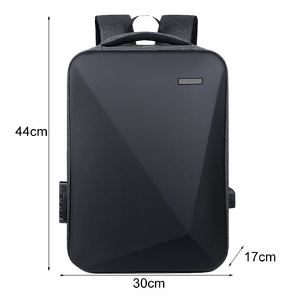 16 inch Large Capacity Password Lock Anti-Theft Laptop Backpack With USB Port(Navy Blue) - Backpack by buy2fix | Online Shopping UK | buy2fix