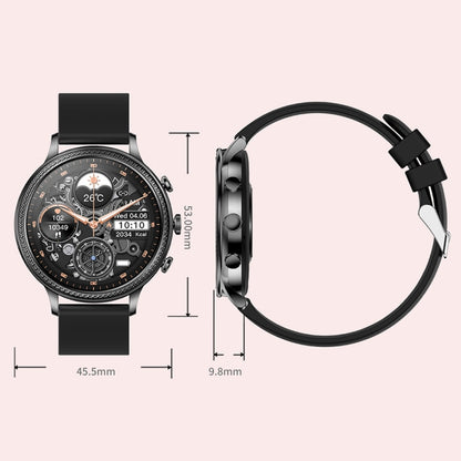 V60 1.39 Inch Health Monitoring Multifunctional Waterproof Bluetooth Call Smart Watch, Color: Black - Smart Watches by buy2fix | Online Shopping UK | buy2fix