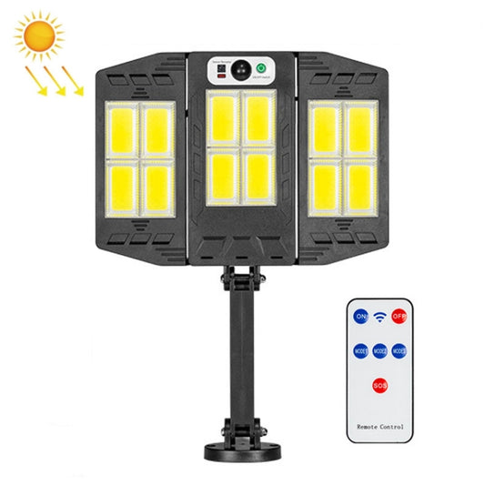 E-SMARTER W796-4 Solar Induction Courtyard Wall Light Smart Outdoor Lamp With Remote Control - Solar Lights by E-SMARTER | Online Shopping UK | buy2fix