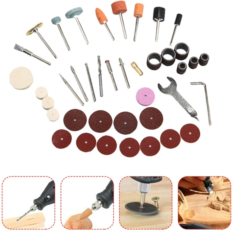 VICOVER Small Adjustable Speed Electrical Grinder Set Jade Carving Pen Polishing Tool EU Plug, Model: 78pcs Parts+Soft Shaft - Abrasive Tools & Accessories by VICOVER | Online Shopping UK | buy2fix