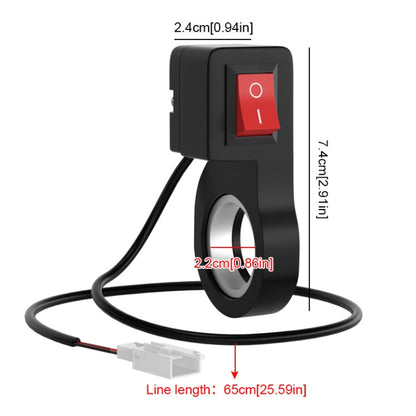 Motorcycle Tricycle Handlebar Headlight Off Switch Modification Accessories(CS-265A1) - Others by buy2fix | Online Shopping UK | buy2fix