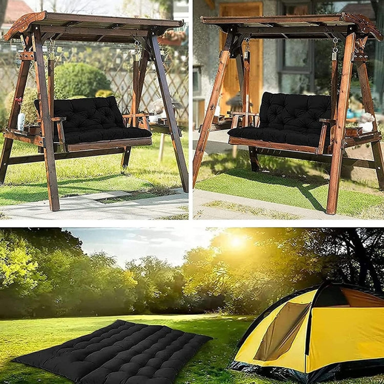 Outdoor Home Patio Soft Waterproof Sunscreen Bench Chair Cushion, Size: 120x100x10cm(Dark Coffee) - Cushions & Pillows by buy2fix | Online Shopping UK | buy2fix