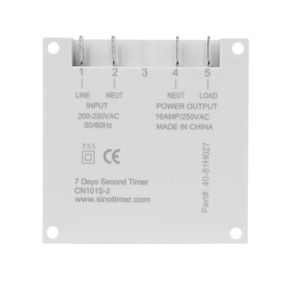 SINOTIMER CN101S-5V 1 Second Interval Digital LCD Timer Switch 7 Days Weekly Programmable Time Relay - Switch by SINOTIMER | Online Shopping UK | buy2fix