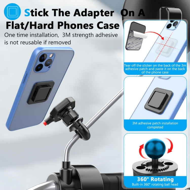 146A Bicycle Motorcycle Cell Phone Holder Rearview Mirror Handlebar Outdoor Riding Navigation Holder - Holder by buy2fix | Online Shopping UK | buy2fix