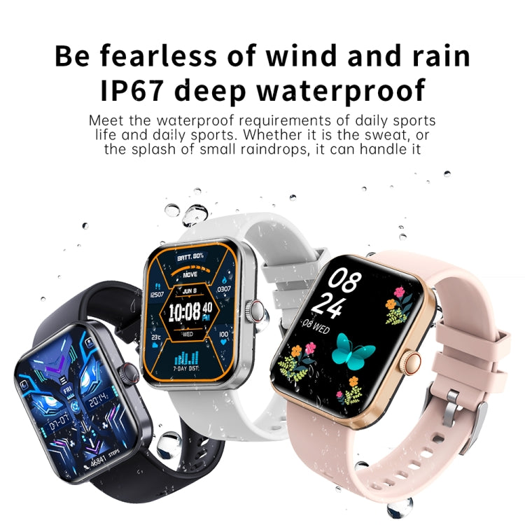 F16 2.0-inch IP67 Waterproof Health Monitoring Bluetooth Call Smart Watch(Grey) - Smart Watches by buy2fix | Online Shopping UK | buy2fix