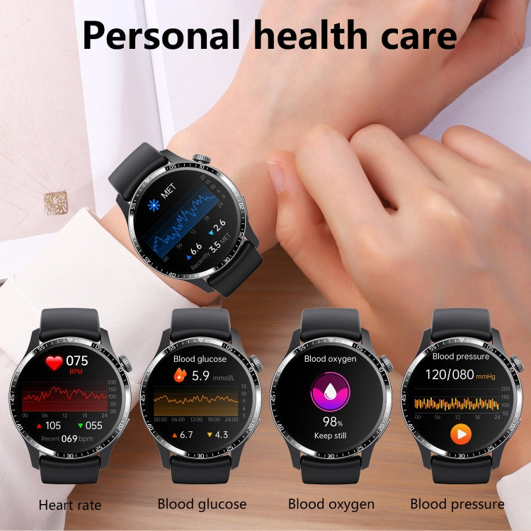 F207 Smart Watch 1.35-Inch Narrow Edge Screen Supports Bluetooth Calls / 24H Health Monitoring / 150+ Sports Modes, Color: Black Milan - Smart Watches by buy2fix | Online Shopping UK | buy2fix