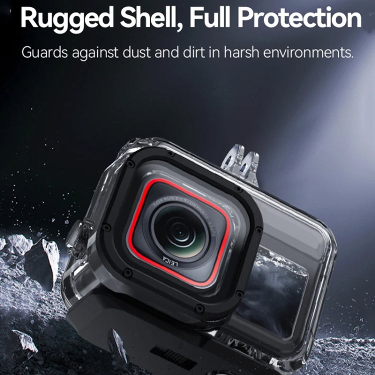 For Insta360 Ace Pro Camera TELESIN 45m Waterproof Case Underwater Diving Housing Cover - Case & Bags by TELESIN | Online Shopping UK | buy2fix