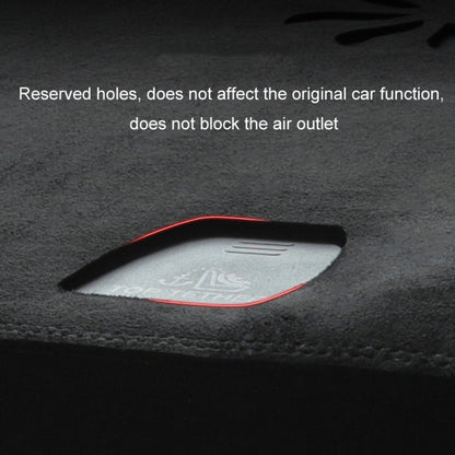 For 2024 Tesla Model Y Dashboard Car Suede Light-Proof Pad - Sound & Heat Insulation Cotton by buy2fix | Online Shopping UK | buy2fix