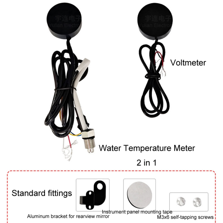 Morfayer Motorcycle Dual Display Intelligent Alarm Power Meter, Model: Voltmeter(Random Color Delivery) - Electrical Instruments by Morfayer | Online Shopping UK | buy2fix