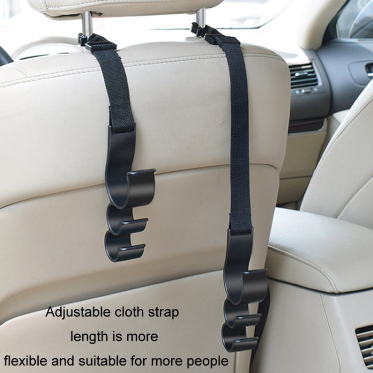 1pair Car Seat Back Umbrella Fixed Storage Hook, Style: Adjustable - Stowing Tidying by buy2fix | Online Shopping UK | buy2fix