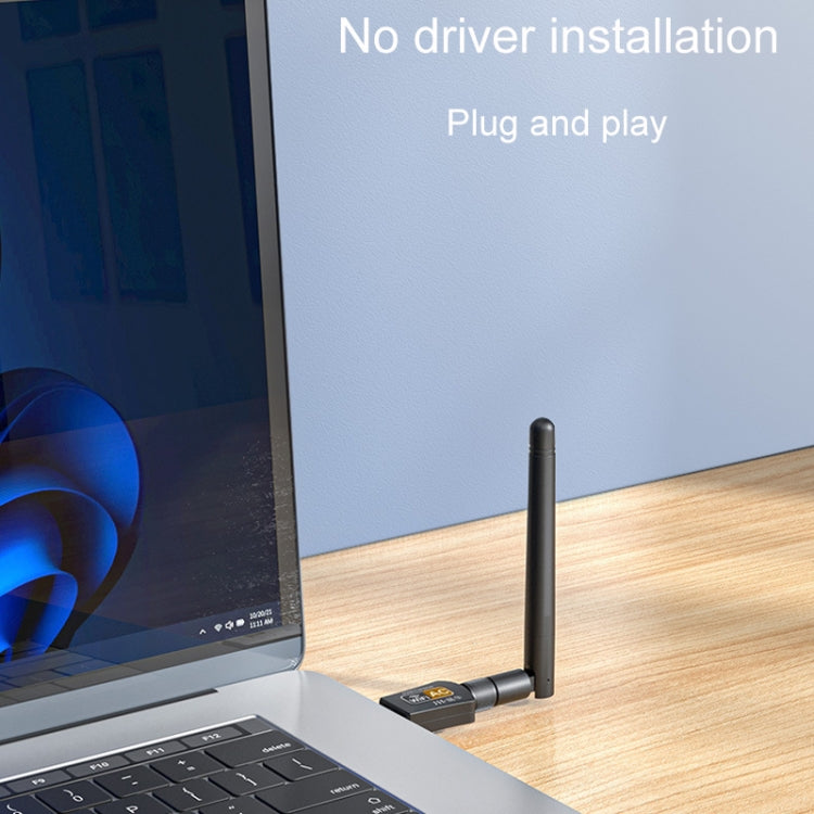 JINGHUA N5 Dual Band Driverless High Gain Antenna USB Wireless Network Card, Style: Antenna Model 600M - USB Network Adapter by JINGHUA | Online Shopping UK | buy2fix