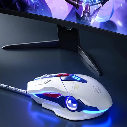 Inphic W9P Glowing Computer Gaming Wired Mouse(Sound Version) - Wired Mice by Inphic | Online Shopping UK | buy2fix