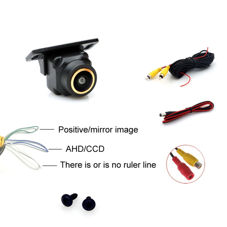 Car Universal HD Night Vision Rear View Reversing Three-Control Fisheye Camera, Style: AHD720P Panoramic - Rear View Cameras by buy2fix | Online Shopping UK | buy2fix