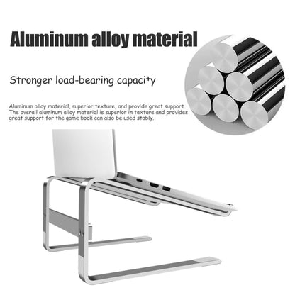 Desktop Aluminum Alloy Heightened Heat Dissipation Laptops Stand(Silver) - Laptop Stand by buy2fix | Online Shopping UK | buy2fix