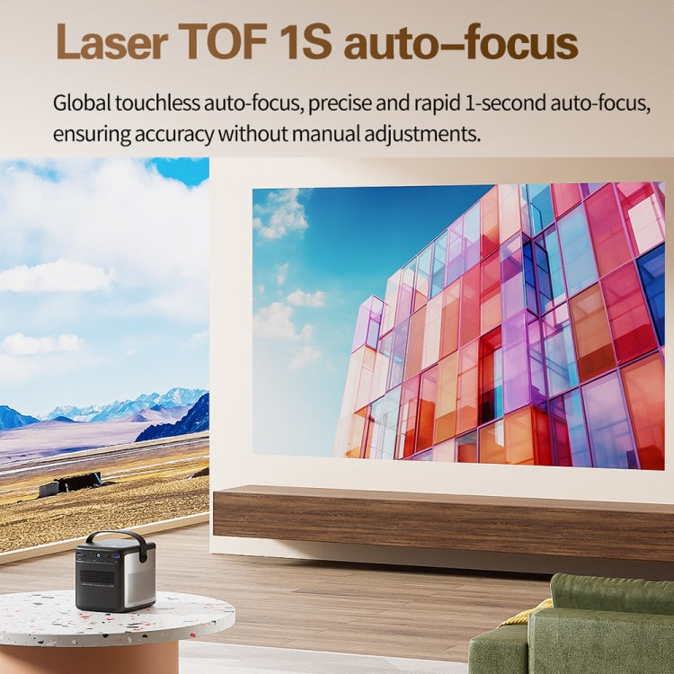 TOUMEI S8 1080P/4K DLP Android 11.OS Wifi 3D Wireless Projector UK Plug - Mini Projector by TOUMEI | Online Shopping UK | buy2fix