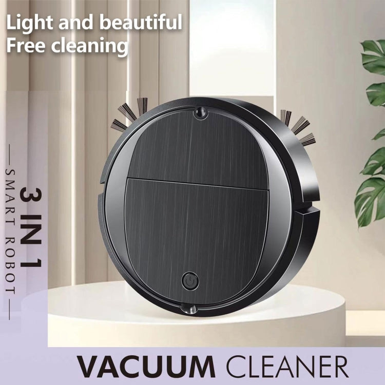 Intelligent Sweeper Robot Home Automatic 3 In 1 Integrated Cleaning Machine Vacuum Cleaner, Style: Battery White - Robot Vacuum Cleaner by buy2fix | Online Shopping UK | buy2fix