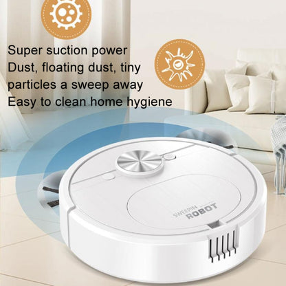 Automatic Smart Sweeping Robot Rechargeable Home 3 In 1 Floor Cleaner(White) - Robot Vacuum Cleaner by buy2fix | Online Shopping UK | buy2fix