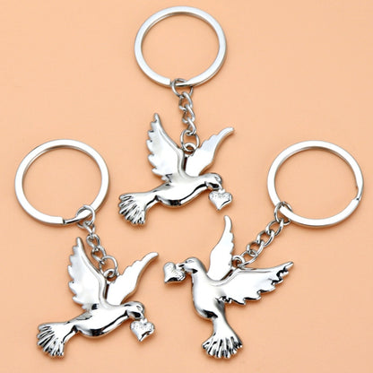 Metal Peace Dove Keychain Decorative Pendant, Model: X-1498 - Key Rings by buy2fix | Online Shopping UK | buy2fix