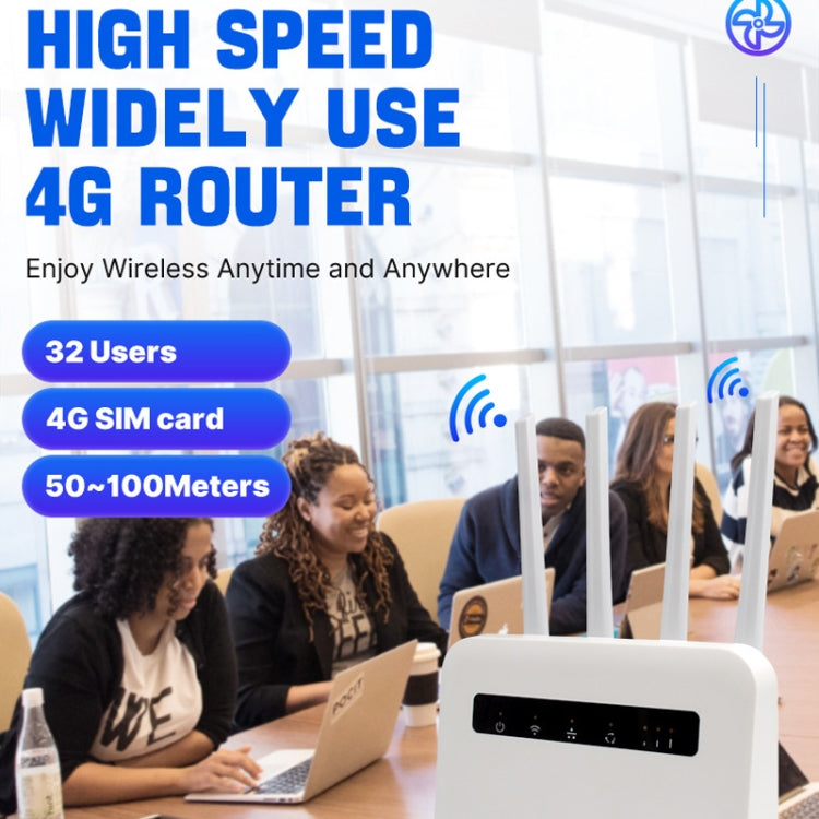 For European / Asian / African 4G CPE WiFi6 Plug-in Wireless Router Dual Port Wireless Hotspot, EU Plug(Milky White) - Wireless Routers by buy2fix | Online Shopping UK | buy2fix