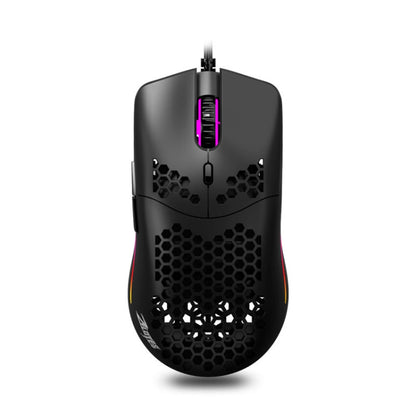 ZELOTES C7 7-buttons RGB Lighting Hollow Computer Office Wired Mouse(Black) - Wired Mice by ZELOTES | Online Shopping UK | buy2fix