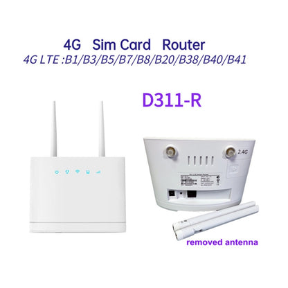 D311-R 4G CPE SIM Card Mobile Wireless Router Antenna Detachable, EU Plug - Wireless Routers by buy2fix | Online Shopping UK | buy2fix