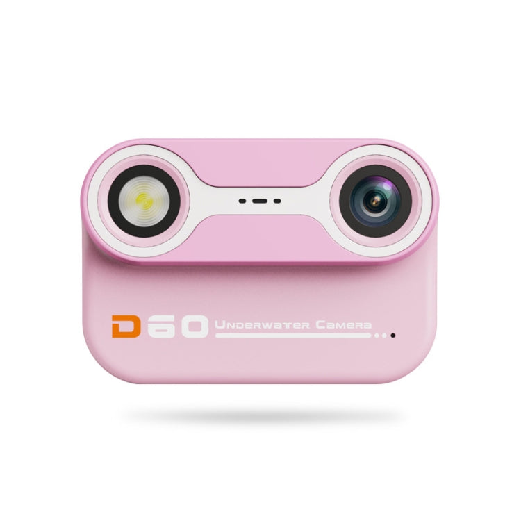 D60 3m Waterproof 2K HD 10X 2.4-inch Outdoor Photo Video Recording Children Mini Camera(Pink) - Children Cameras by buy2fix | Online Shopping UK | buy2fix