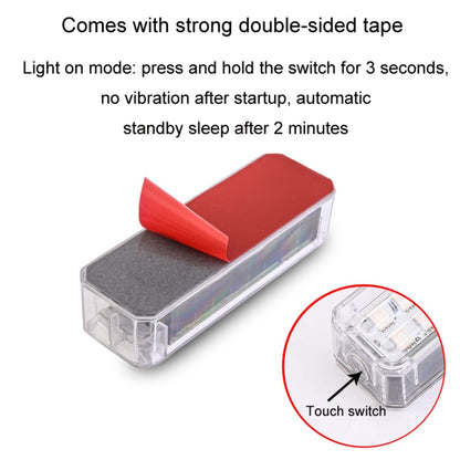 Solar Car Warning Double-Row Flashing Lights, Color: Blue - Warning Lights by buy2fix | Online Shopping UK | buy2fix