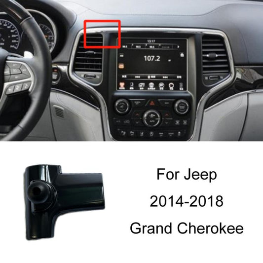 For Jeep Car Special Mobile Phone Navigation Bracket Base, Model: 14-18 Grand Cherokee - Special Car Holders by buy2fix | Online Shopping UK | buy2fix